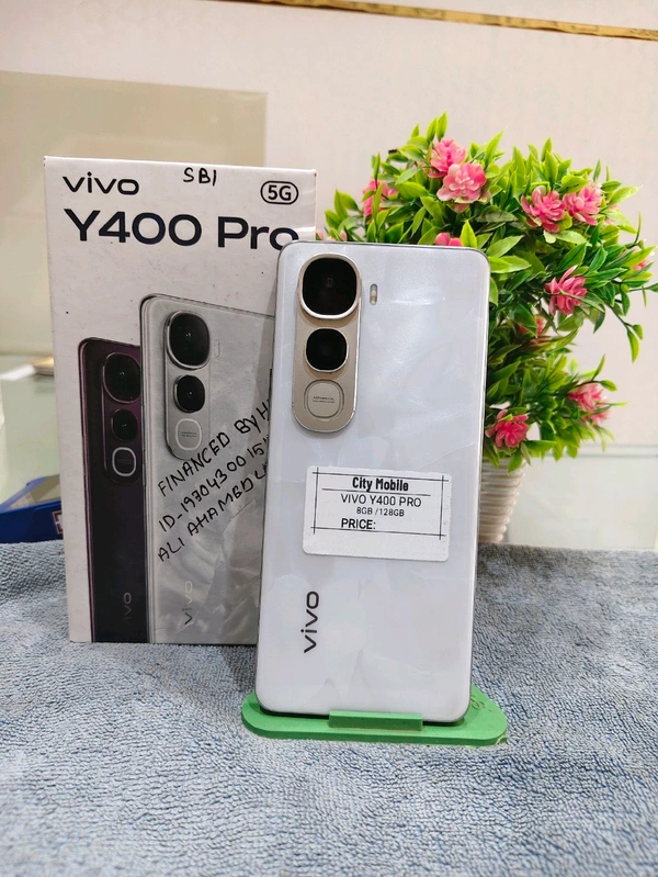 Vivo Y400 Pro 5G – 8GB RAM + 128GB | Warranty Available ✨ Official Warranty Available ✨ 8GB RAM + 128GB Storage ✨ Powerful 5G Performance ✨ FHD+ AMOLED Display ✨ Premium Slim & Stylish Design ✨ 50MP AI Camera Setup ✨ Long Lasting Battery + Fast Charging ✨ Smooth Gaming & Multitasking ✨ Dual SIM 5G Supported