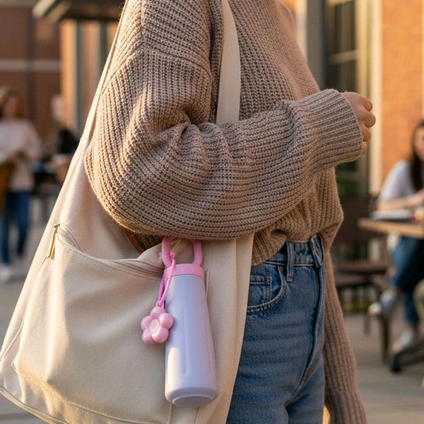 ๐ธ๐ง Cute Portable Water Bottle โ 450ML ๐ง๐ธ