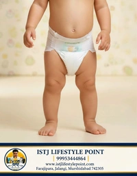 Baby Diaper M Size (50 Pieces) Ultra Dry Comfort | 5D Core Technology | 360° Protection | Up to 12 Hours Absorbency