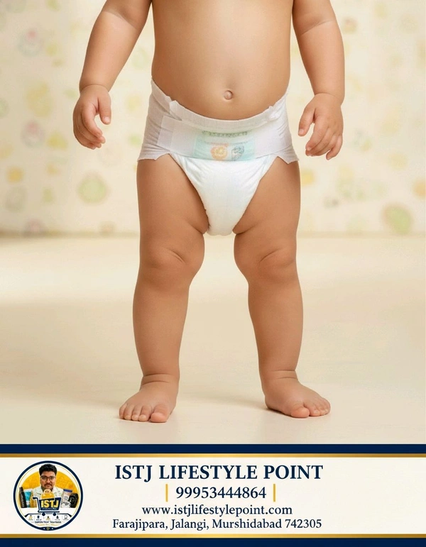 Baby Diaper M Size (50 Pieces) Ultra Dry Comfort | 5D Core Technology | 360° Protection | Up to 12 Hours Absorbency