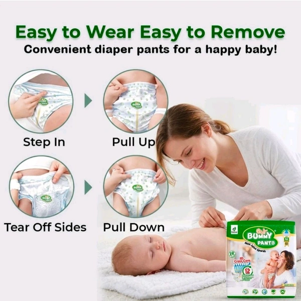 Baby Diaper NB Size (46 Pieces) Ultra Dry Comfort | 5D Core Technology | 360° Protection | Up to 12 Hours Absorbency