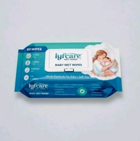 Baby Wipes with Lid Pack of 1 (80 Wipes) | Soft & Gentle Baby Wet Wipes