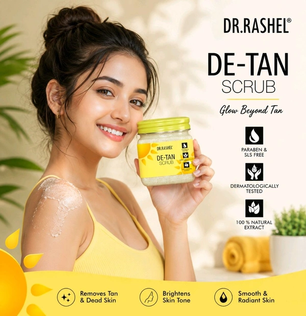 De-Tan Scrub for Face & Body 45ml | Deep Cleansing & Tan Removal Scrub