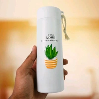 Glass Water Bottle 450ml | Leakproof Reusable Drinking Bottle