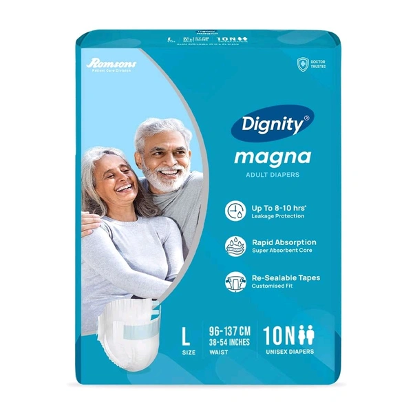 Dignity Magna Tape Style Adult Diapers - L