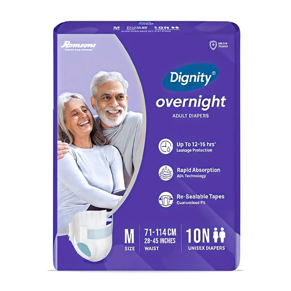 Dignity Overnight Tape Style Adult Diapers - XL