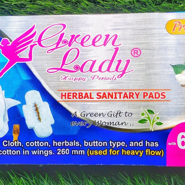 PREMIUM Green Lady Napkins XL size with wings (Heavy Flow)