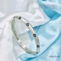 Turkey Matte Finish Kada For Mens In 925 Silver