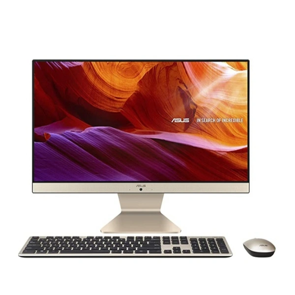 Computer Intel Pentium Gold 6405U, All-in-One Desktop (4GB/1TB HDD/Office 2019/Windows 10/Integrated Graphics/with Wireless Keyboard & Mouse/Black/4.8 Kg), V222FAK-BA021TS