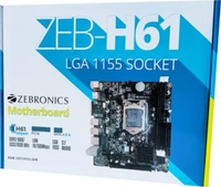 ZEBRONICS ZEB-H61 Motherboard (Black) - BLACK/GREEN/BROWN