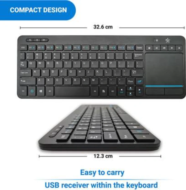 Flipkart SmartBuy KG3616 Wireless Laptop Keyboard (Black) - BLACK