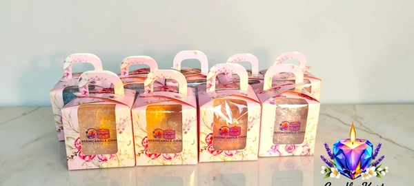 Luxury Floral Candle Gift Box Set - Vanilla Bean