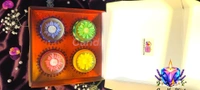 Mandala Tin Floral Candle Gift - Honeysuckle Dew