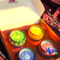 Mandala Tin Floral Candle Gift - Lavender Fields