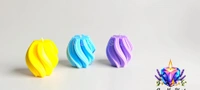Elegant Swirl Twisted Pillar Candle - Honeysuckle Dew