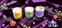 Resin Art Glass Jar Candle - Honeysuckle Dew
