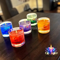 Vibrant Bubble Gel Jar Candle - Rose Water
