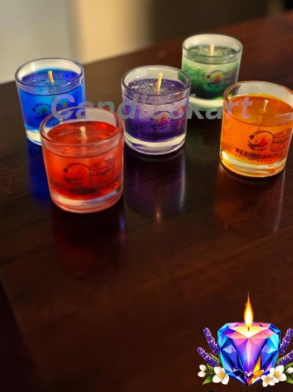 Vibrant Bubble Gel Jar Candle - Rose Water
