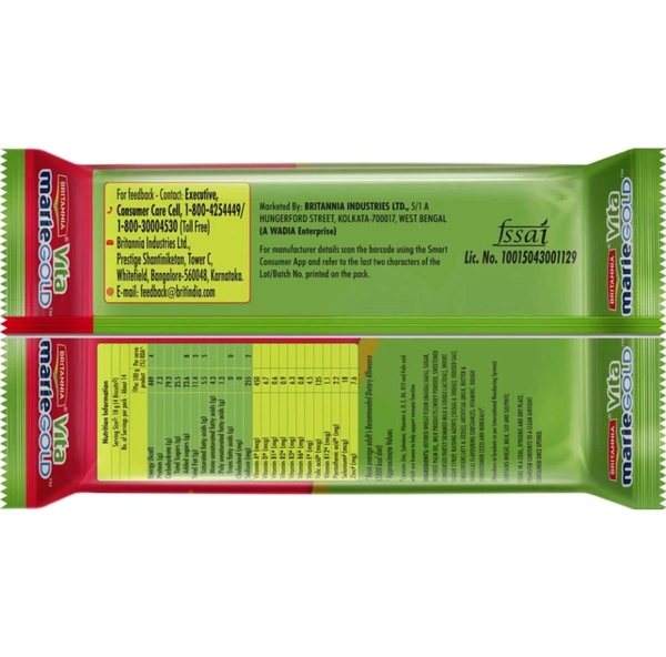 Britannia Vita Marie Gold with an MRP of ₹40 (248g pack)