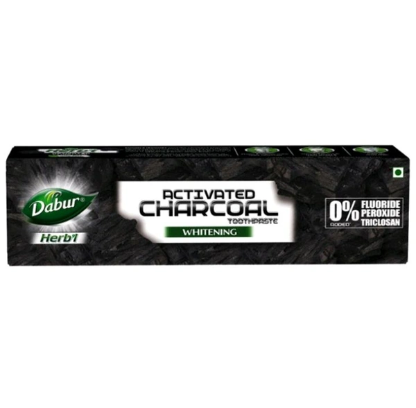 Dabur 🌿 Herbal Actived Charcoal Whitening Toothpaste 120g