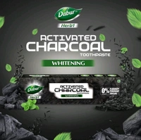 Dabur 🌿 Herbal Actived Charcoal Whitening Toothpaste 120g