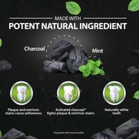 Dabur 🌿 Herbal Actived Charcoal Whitening Toothpaste 120g