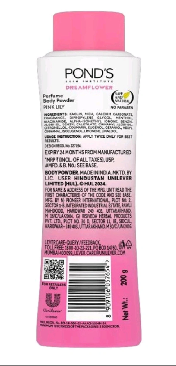 Pond's Dremflower Fragrant Talc