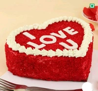 Red ♥️ Heart Cake 🎂 (500g)