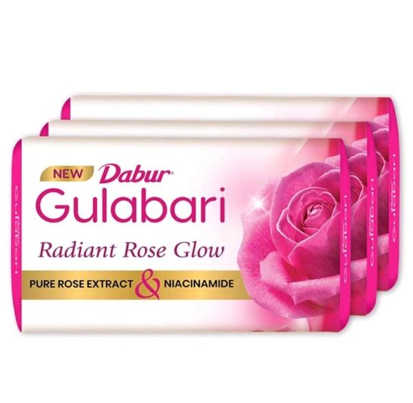 Dabur Gulabari Pure Rose 🌹 Soap 150g( Pack Of 3)