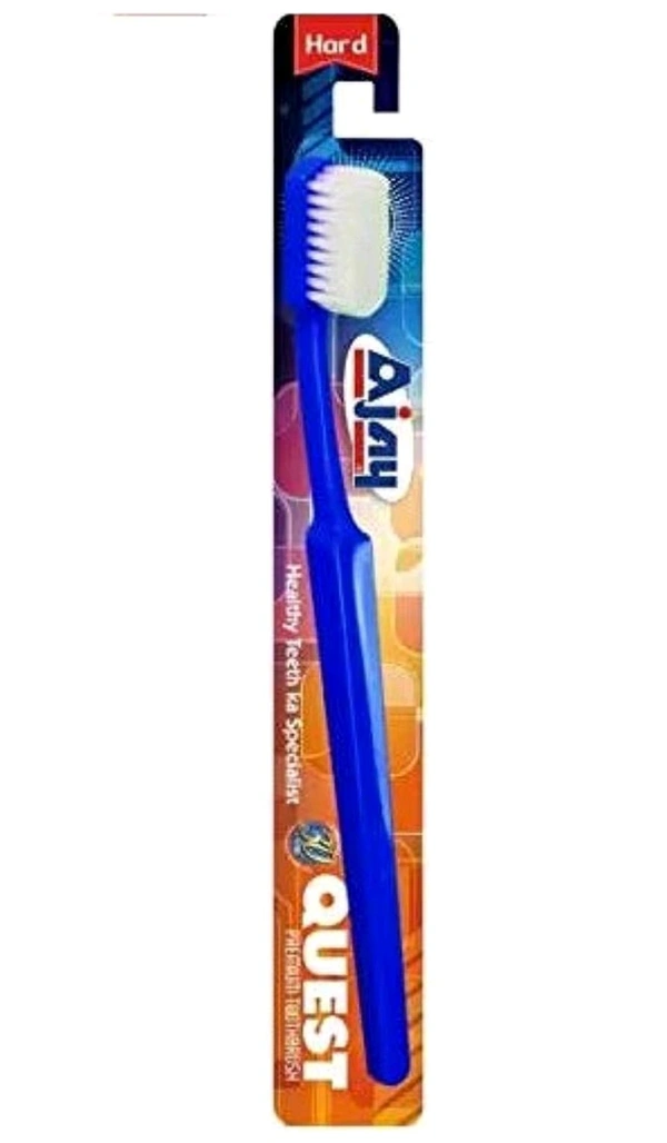 Ajay Quest Toothbrush,Hard (Pack 1) Multicolour Available