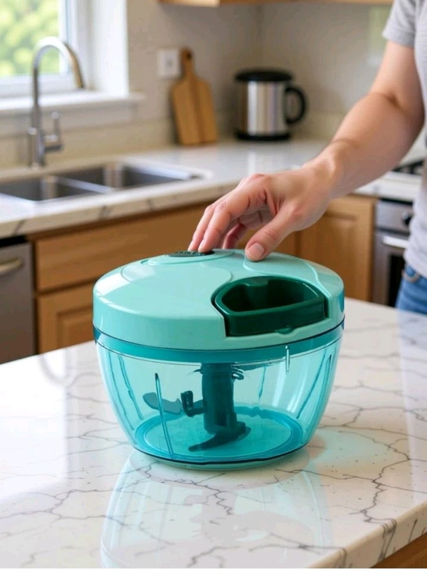 Mega Value Handy And Compact Copper With 3 Blades For Effortlessly Chopping Vegetable & Fruits