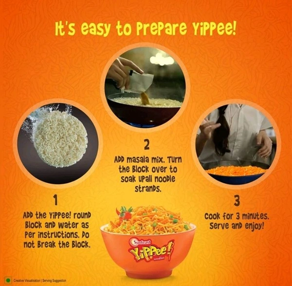 Yippee Maggie Masala Sunfeast With Added Veggies 272g