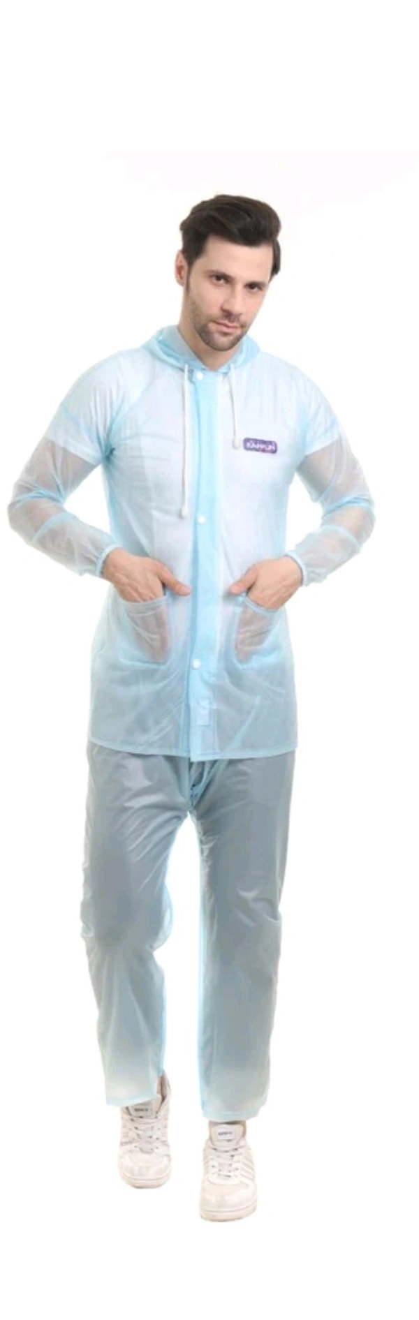 Men Solid Multicolour Raincoat Free size Pack Of One