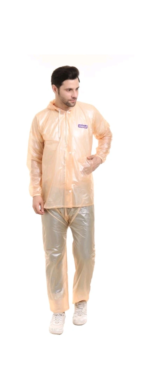 Men Solid Multicolour Raincoat Free size Pack Of One
