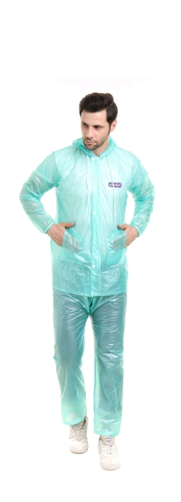 Men Solid Multicolour Raincoat Free size Pack Of One