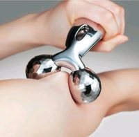 3D Y-shaped face and body massager featuring 360-degree rotating balls
