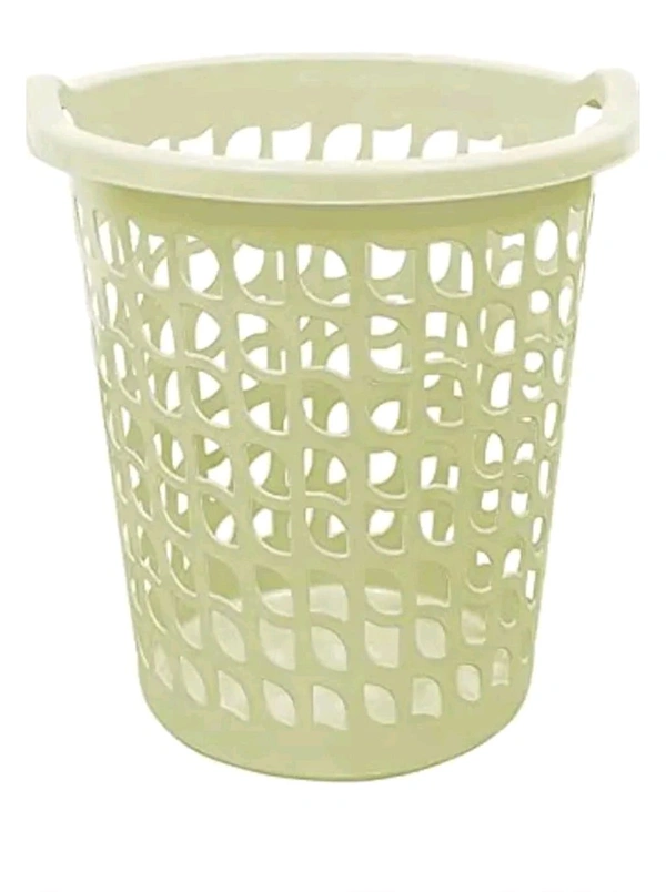 Round Laundry Basket, Laundry Hamper, Round Laundry Basket Plastic with Handle, Essential for House, Dirty Clothes Basket for Home, Bathroom, Laundry Organizer & Storage Basket, Laundry Baskets Grey
