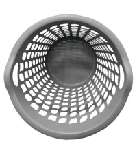 Round Laundry Basket, Laundry Hamper, Round Laundry Basket Plastic with Handle, Essential for House, Dirty Clothes Basket for Home, Bathroom, Laundry Organizer & Storage Basket, Laundry Baskets Grey