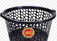 Round Laundry Basket, Laundry Hamper, Round Laundry Basket Plastic with Handle, Essential for House, Dirty Clothes Basket for Home, Bathroom, Laundry Organizer & Storage Basket, Laundry Baskets Grey