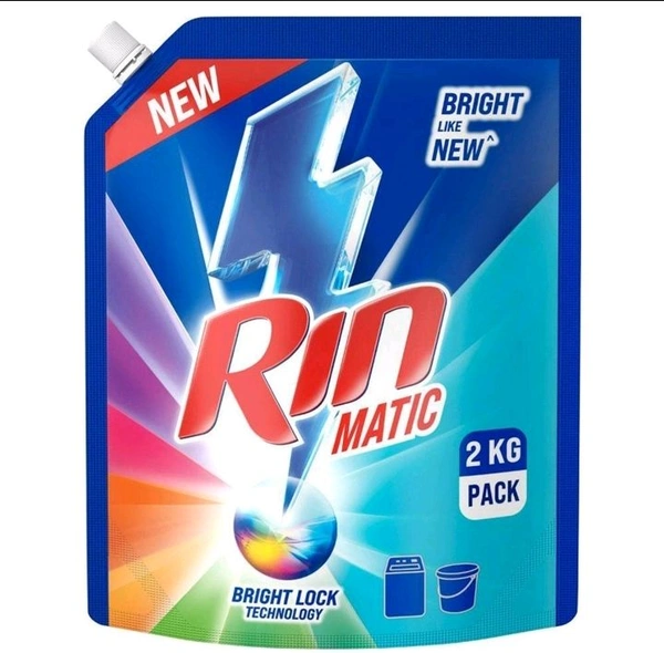 Rin Matic Top Load Bright Lock Technology Liquid Detergent 2 Kg