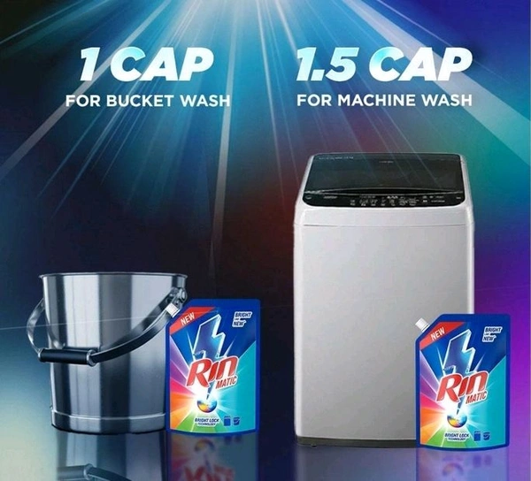 Rin Matic Top Load Bright Lock Technology Liquid Detergent 2 Kg