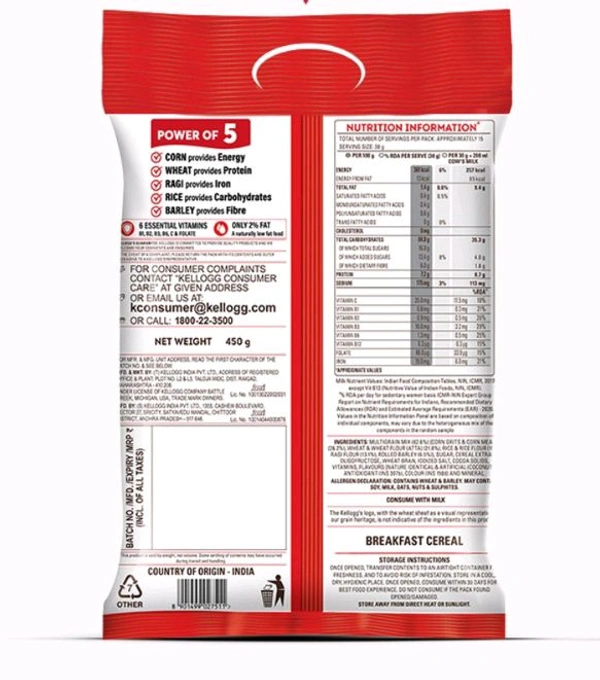 Kellogg's Multigrain Plus Corn Flakes 450g