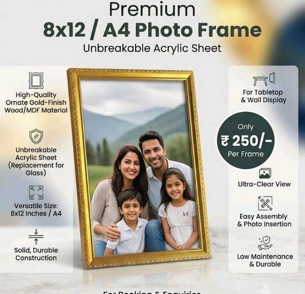 Economic Photo Frame A4 Size