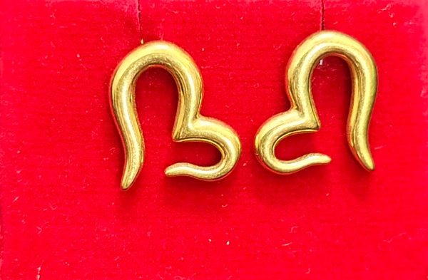Semi Heart Earrings