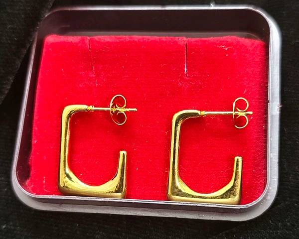 Semi Rectangle Earrings
