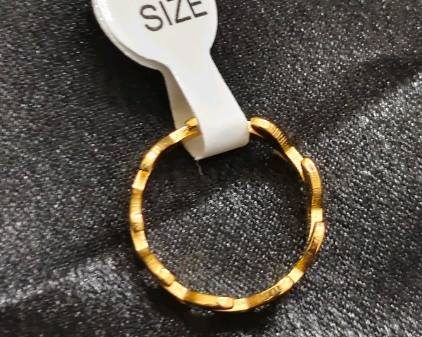 Leaf Pattern Stainless Steel Ring