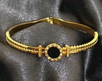 Black Circle Bangle