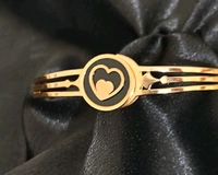 Circle & Heart Bangle