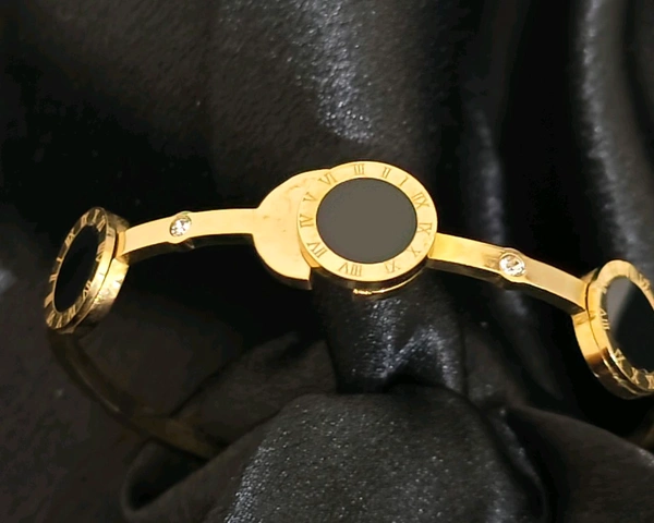 3 Black Stone Bangle