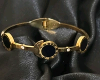 3 Black Stone Bangle